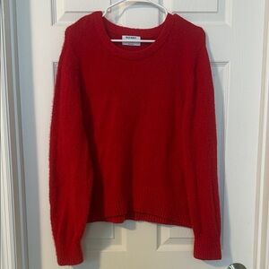 Old Navy Women's Bold Red Crew Neck Sweater